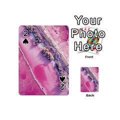 Texture Pink Pattern Paper Grunge Playing Cards 54 Designs (mini)