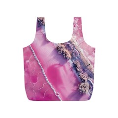 Texture Pink Pattern Paper Grunge Full Print Recycle Bag (s)