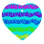 Abstract Design Pattern Ornament (Heart) Front