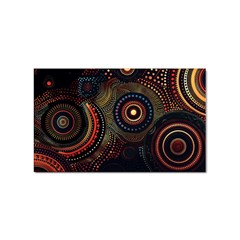 Abstract Geometric Pattern Sticker Rectangular (100 Pack)