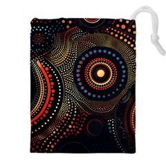 Abstract Geometric Pattern Drawstring Pouch (4xl)