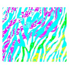 Animal Print Bright Abstract Premium Plush Fleece Blanket (small)