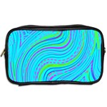 Pattern Swirl Pink Green Aqua Toiletries Bag (Two Sides) Back