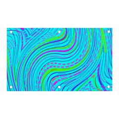 Pattern Swirl Pink Green Aqua Banner And Sign 5  X 3 