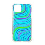 Pattern Swirl Pink Green Aqua iPhone 11 Pro 5.8 Inch TPU UV Print Case Front