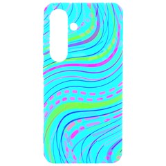 Pattern Swirl Pink Green Aqua Samsung Galaxy S24 6 2 Inch Black Tpu Uv Case