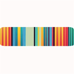 Colorful Rainbow Striped Pattern Stripes Background Large Bar Mat