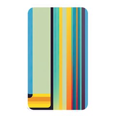 Colorful Rainbow Striped Pattern Stripes Background Memory Card Reader (rectangular)