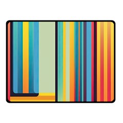 Colorful Rainbow Striped Pattern Stripes Background Fleece Blanket (small)
