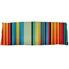 Colorful Rainbow Striped Pattern Stripes Background Body Pillow Case (dakimakura)