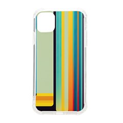 Colorful Rainbow Striped Pattern Stripes Background Iphone 11 Tpu Uv Print Case by Ket1n9