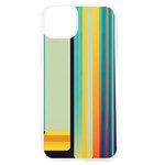 Colorful Rainbow Striped Pattern Stripes Background iPhone 15 TPU UV Print Case Front