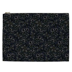 Midnight Blossom Elegance Black Backgrond Cosmetic Bag (xxl) by dflcprintsclothing