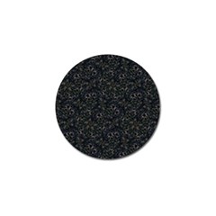 Midnight Blossom Elegance Black Backgrond Golf Ball Marker (10 Pack)