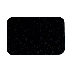 Midnight Blossom Elegance Black Backgrond Open Lid Metal Box (silver)  