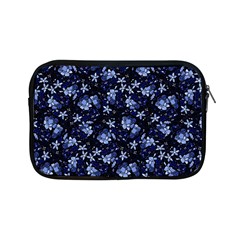 Stylized Floral Intricate Pattern Design Black Backgrond Apple Ipad Mini Zipper Cases by dflcprintsclothing