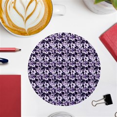 Purple Roses 1 Purple Roses Uv Print Round Tile Coaster