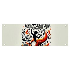 Abstract Drummer Banner And Sign 6  X 2 