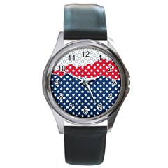 Illustrations Stars Round Metal Watch