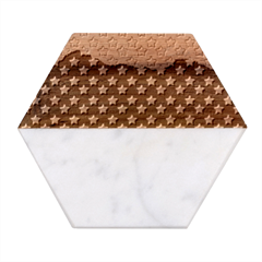 Illustrations Stars Marble Wood Coaster (hexagon) 