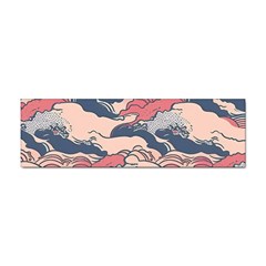 Waves Ocean Sea Water Pattern Rough Seas Digital Art Nature Nautical Sticker (bumper)