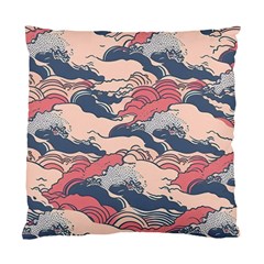 Waves Ocean Sea Water Pattern Rough Seas Digital Art Nature Nautical Standard Cushion Case (two Sides)