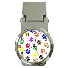 Pawprints Paw Prints Paw Animal Money Clip Watches