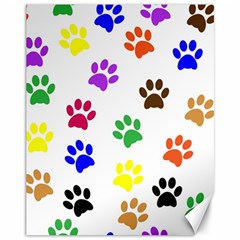 Pawprints Paw Prints Paw Animal Canvas 11  X 14 