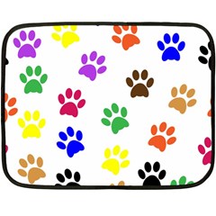 Pawprints Paw Prints Paw Animal Two Sides Fleece Blanket (mini)