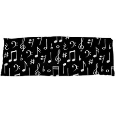 Chalk Music Notes Signs Seamless Pattern Body Pillow Case Dakimakura (two Sides)