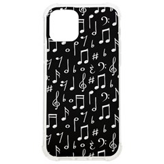 Chalk Music Notes Signs Seamless Pattern Iphone 12/12 Pro Tpu Uv Print Case