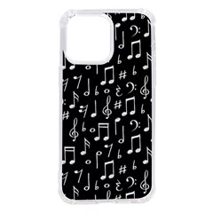 Chalk Music Notes Signs Seamless Pattern Iphone 14 Pro Max Tpu Uv Print Case