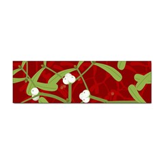 Mistletoe Christmas Texture Advent Sticker (bumper)