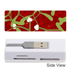 Mistletoe Christmas Texture Advent Memory Card Reader (stick) by Hannah976