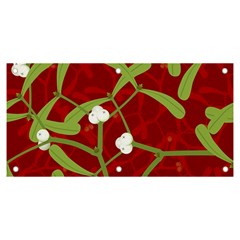Mistletoe Christmas Texture Advent Banner And Sign 6  X 3 