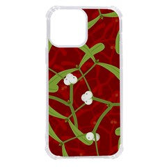 Mistletoe Christmas Texture Advent Iphone 13 Pro Max Tpu Uv Print Case