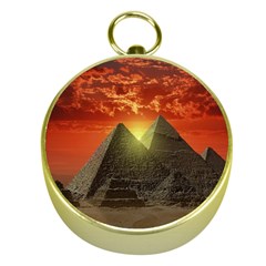 Pyramids Egypt Monument Landmark Sunrise Sunset Egyptian Gold Compasses