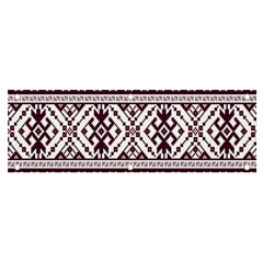 Illustration Ukrainian Folk Seamless Pattern Ornament Banner And Sign 6  X 2 