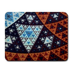 Fractal Triangle Geometric Abstract Pattern Small Mousepad