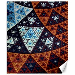 Fractal Triangle Geometric Abstract Pattern Canvas 20  X 24 