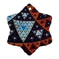 Fractal Triangle Geometric Abstract Pattern Ornament (snowflake)