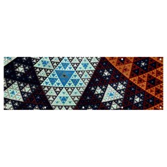 Fractal Triangle Geometric Abstract Pattern Banner And Sign 12  X 4 