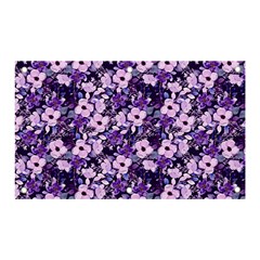 Purple Flowers 001 Purple Flowers 02 Banner And Sign 5  X 3  by DinkovaArt