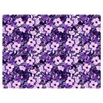 Purple Flowers 001 Purple Flowers 02 Two Sides Premium Plush Fleece Blanket (Baby Size) 40 x30  Blanket Back