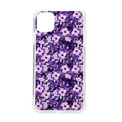 Purple Flowers 001 Purple Flowers 02 Iphone 11 Tpu Uv Print Case by DinkovaArt