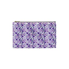 Purple Flowers 001 Cosmetic Bag (small)