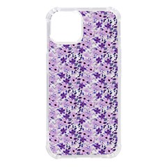 Purple Flowers 001 Iphone 14 Tpu Uv Print Case by DinkovaArt