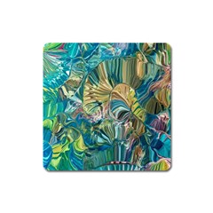 Abstract Petals Square Magnet