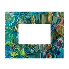 Abstract Petals White Tabletop Photo Frame 4 x6 