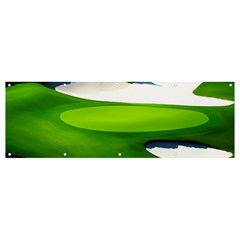 Golf Course Par Green Banner And Sign 12  X 4 